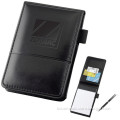 Small Black Leather Business Portfolio for Promotions